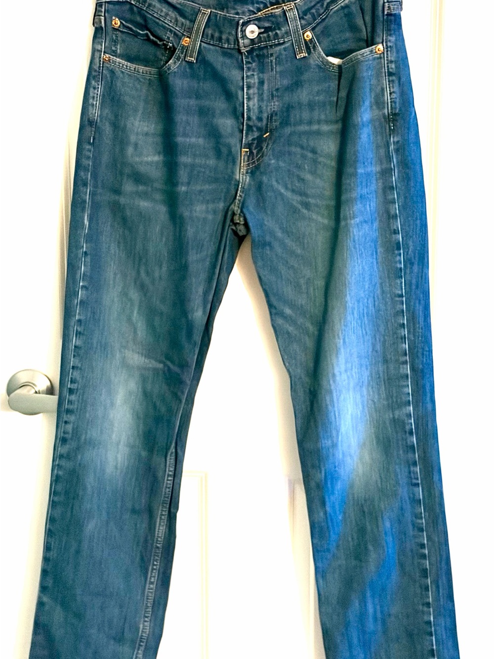 Levi's Men's Straight-Leg Denim Jeans - Medium Blue